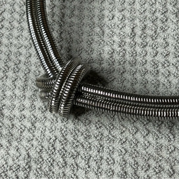 BCBGMAXAZRIA silver knot choker - Picture 3 of 5